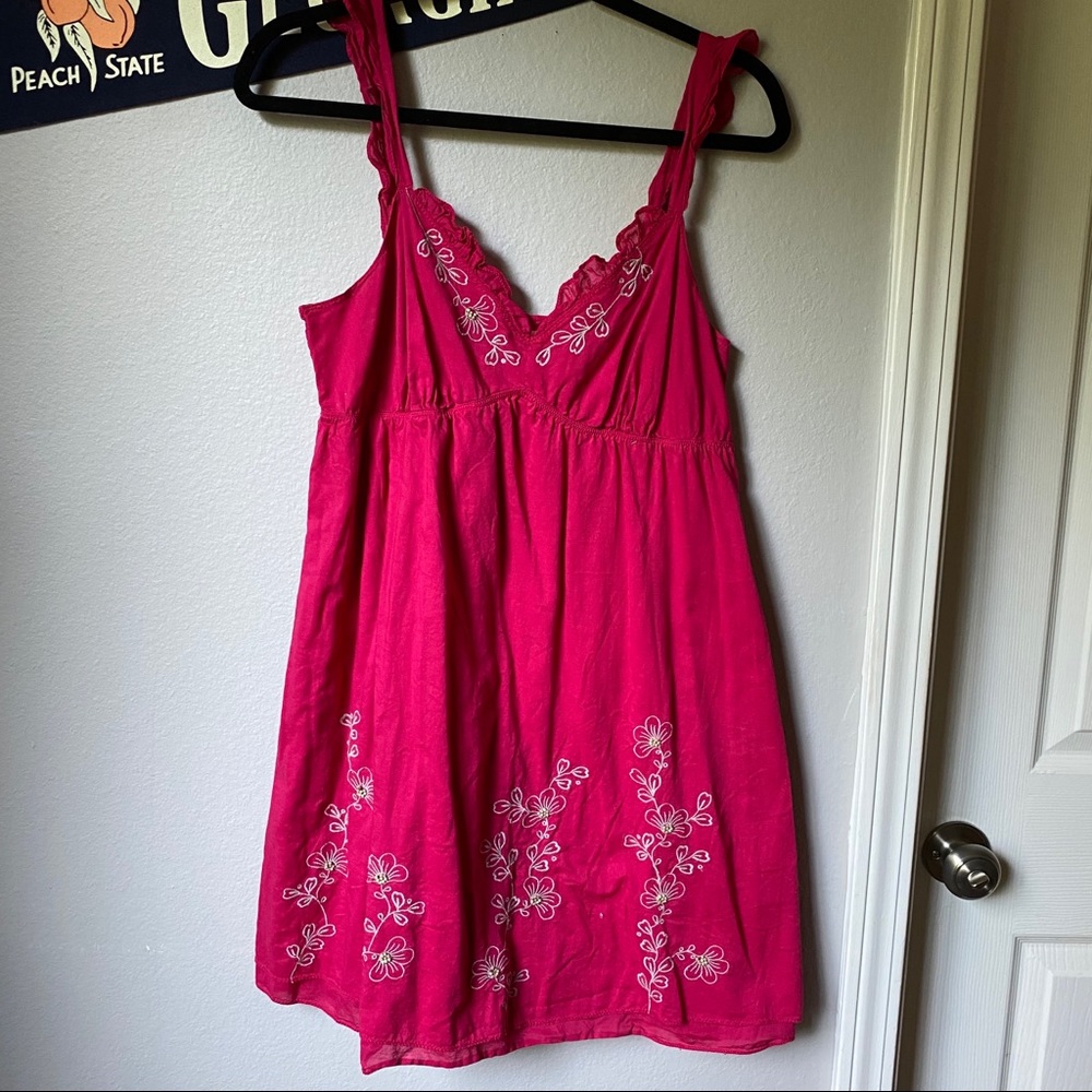 GUC Anthropologie embroidered babydoll dress
